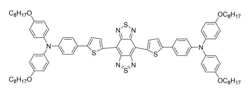 4,8-diyldi-5,2-thiophenediylbis[4-(N,N-bis(4-octyloxyphenyl)amino)phenyl]benzo[1,2-c:4,5-c']bis([1,2,5]thiadiazole)/1070910-87-0